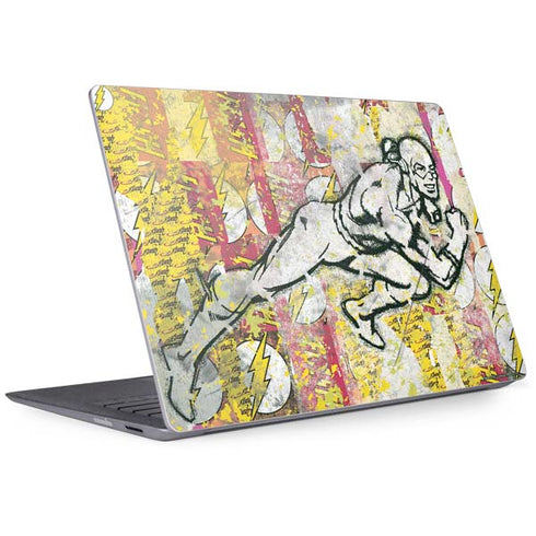 DC Comics The Flash Retro Abstract Running Pose Surface Laptop 2 Skin